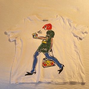 Zara Graphic Tee size large